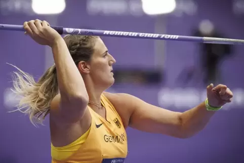 Mit einer Weite von 59,99 Meter verpasste Christin Hussong vom LAZ Zweibrücken das Finale im olympischen Speerwerfen deutlich.