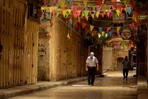 Nach der Tötung von Ismail Hanija blieben die Läden auf dem palästinensischen Basar in Jerusalem geschlossen.