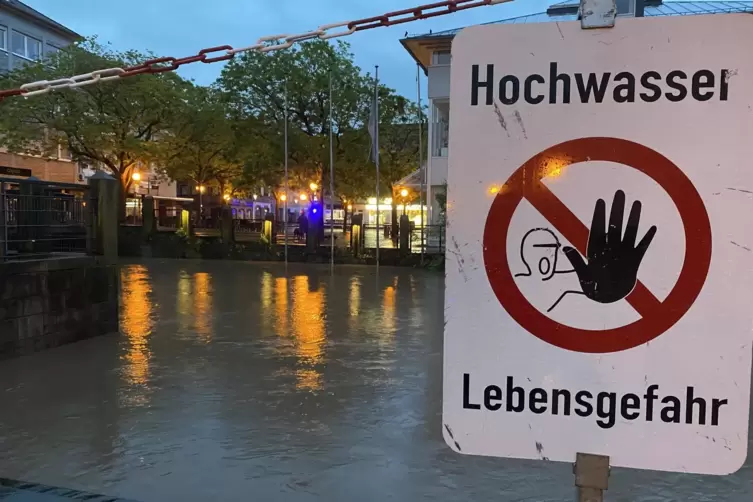 Bei dem Hochwasser an Pfingsten waren in Zweibrücken (hier ein Foto vom Hallplatz) und Umgebung immense Schäden entstanden. 