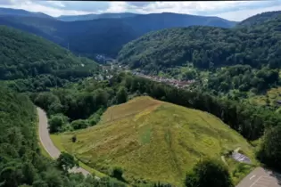 Die frühere Deponie aus der Vogelperspektive.