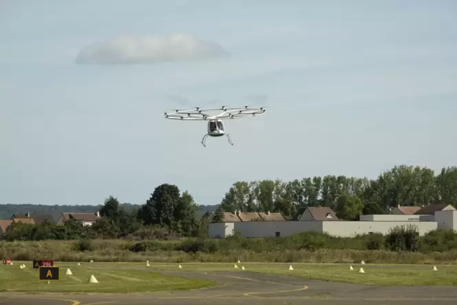 Volocopter fliegt in Frankreich während Olympischer Spiele