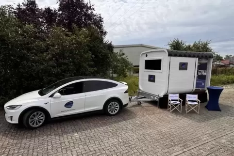 Büro auf dem Anhänger: MoD ist seit Juni an Orten in der Region „on Tour“.