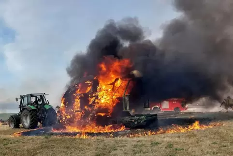 Immer wieder verursachten landwirtschaftliche Maschinen im Vorjahr verheerende Brände. 