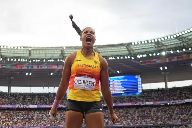 20 Meter weit hat Yemisi Ogunleye gestoßen.