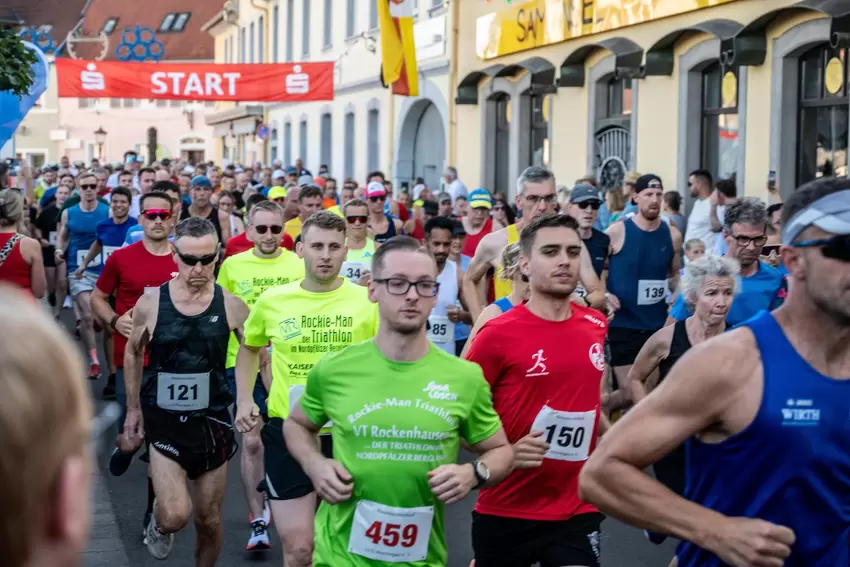 Geschwitzt wird auch auf der Laufstrecke...