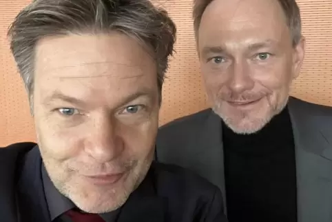 Im Februar veröffentlichten Wirtschaftsminister Habeck (Grüne, links) und Finanzminister Lindner (FDP) ein Foto auf ihren Instag