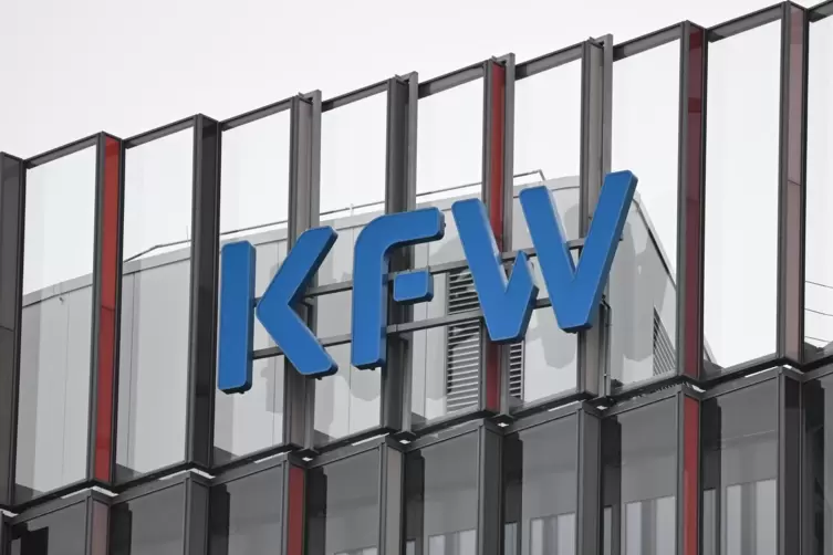 Das Logo der KfW-Bank.