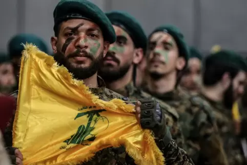 Pro-iranische Hisbollah-Kämpfer im Libanon.