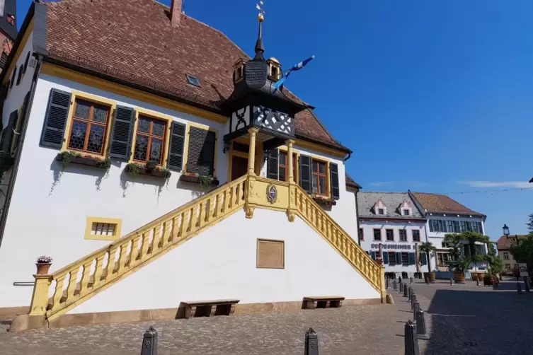 Der Stadtrat tagt im historischen Rathaus. 