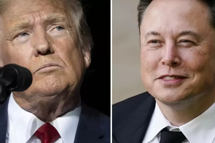 Donald Trumo und Elon Musk haben mitenander auf der Plattform X gesprochen. 