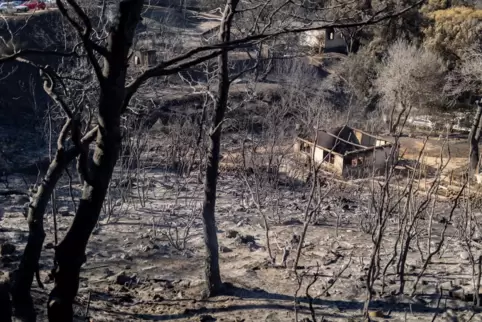 Nach dem Großbrand bei Athen