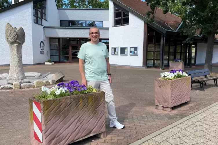 Den Platz vor dem DGH will die CDU umgestalten. Und Michael Epple hat auch schon Ideen. Welche? Da hält er sich noch bedeckt. Ab