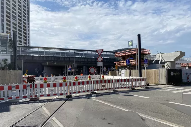 Die Baustelle: Hier soll ein Tunnel hin.