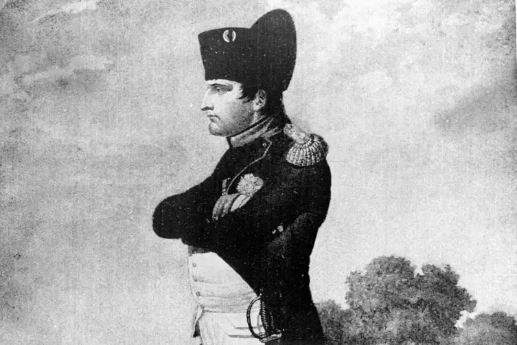  Der französische Kaiser Napoleon I. in der Uniform eines Obersten seiner Gardejäger. 