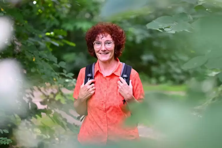 Nicht nur im Pfälzerwald auf Wanderschaft: Andrea Jung.