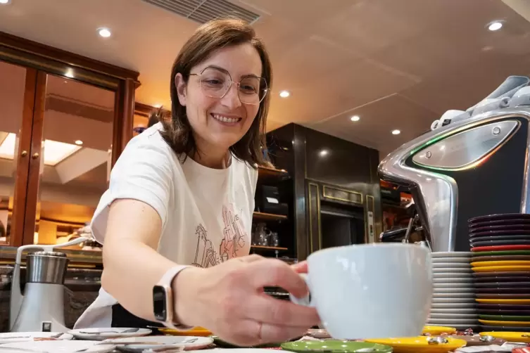 Luisa Oliva Alfarano vom Eiscafé Venezia. 