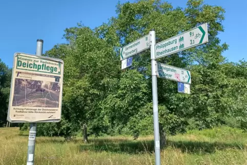 Die Richtung ist klar angezeigt: Schilder weisen immer wieder den Weg.