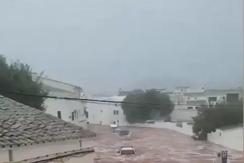 Unwetter auf den Balearen