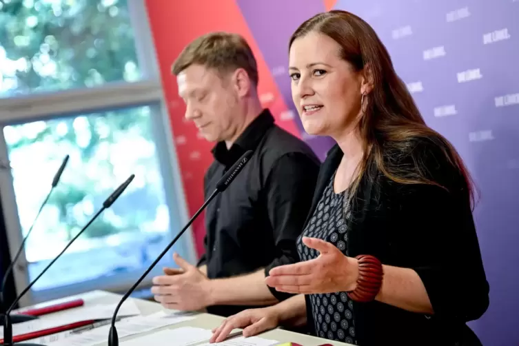 Treten im Oktober ab: die Linken-Vorsitzenden Martin Schirdewan und Janine Wissler.