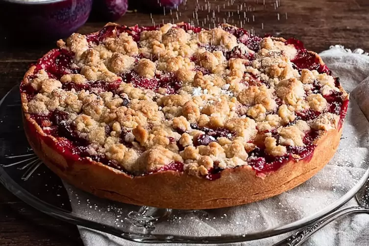 Zwetschgenkuchen mit Streusel