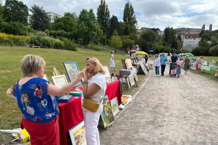 Der Andrang bei der Art Pirmasens war nicht riesig aber ausreichend für viele spannende Gespräche und auch Verkäufe. 