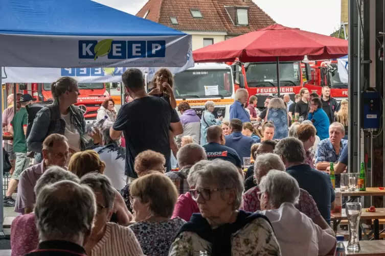 Gut besucht: der Tag der offenen Tür der Feuerwehr. 