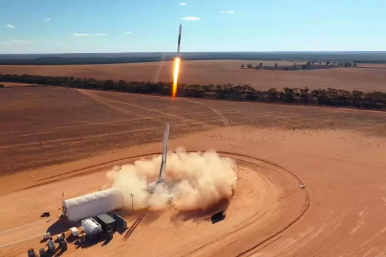 Erfolgreicher Start: In Australien hob die "HyImpulse"-Rakete in Richtung Schwerelosigkeit ab. 