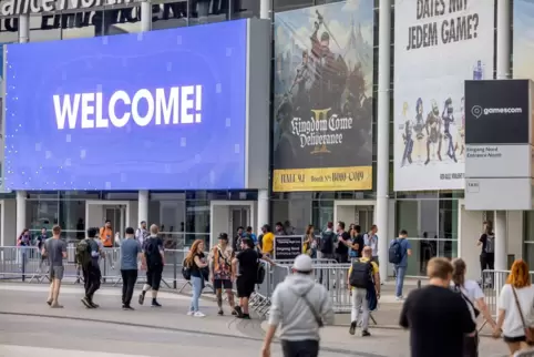 Vor dem Start der Gamescom