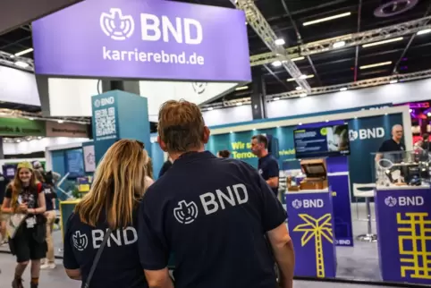 BND-Stand bei Gamescom