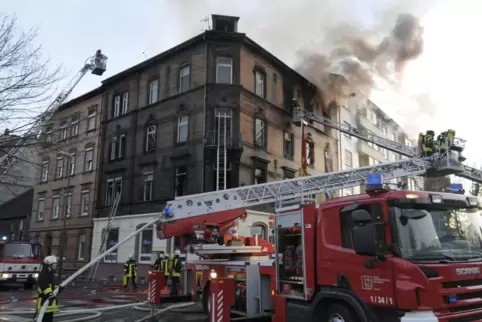 Der Ort der Katastrophe: Bei dem Hausbrand im Februar 2008 starben neun Menschen, es gab 20 Schwerverletzte.