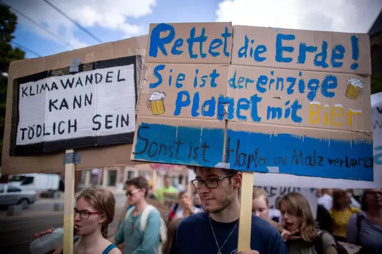 Immer wieder gibt es Demos, bei denen es um den Klimawandel geht. Das Klimafestival soll Leute ansprechen, die nicht unbedingt z