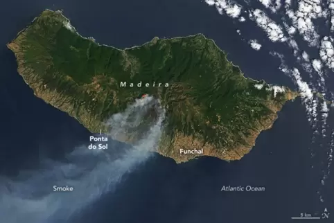 Waldbrände auf Madeira