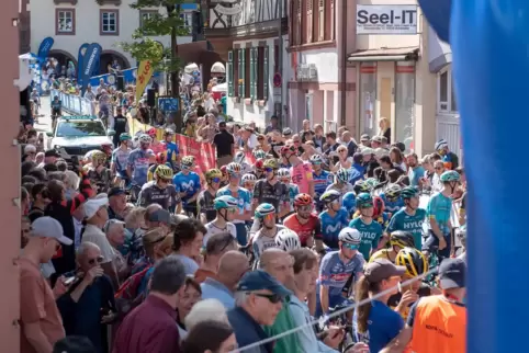 Kurz vor dem Start in Annweiler. 