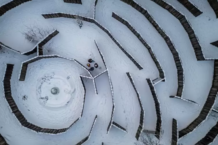 Labyrinth im Waldspielpark Goetheturm