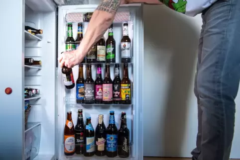 Bier im Kühlschrank