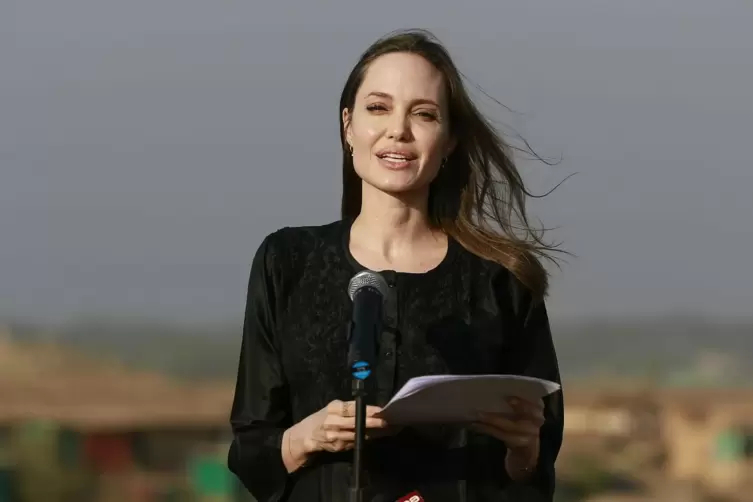 Angelina Jolie – hier 2019 bei einer UN-Rede – kommt nach Venedig.