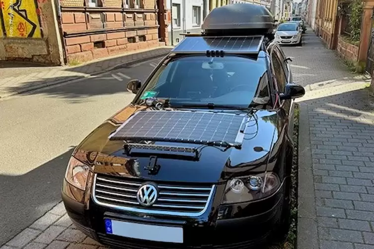 Der Wagen mit den Anbauten war in der Kaiserslauterer Parkstraße abgestellt.