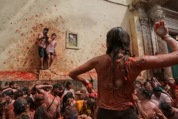 Tomatina de Bunol 2024 in Spanien