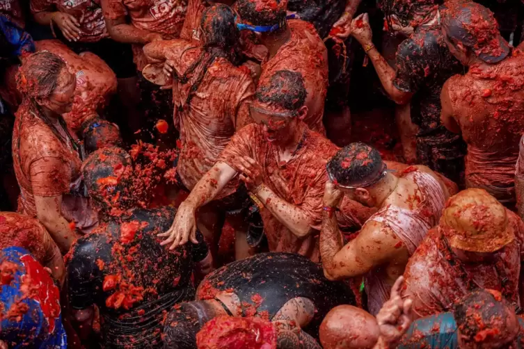 Tomatina de Bunol 2024 in Spanien