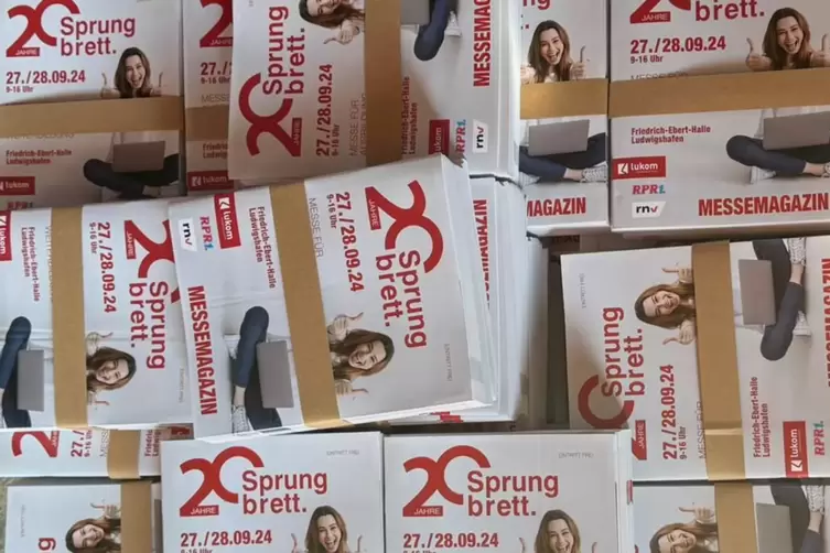 Abholbereit: Das Magazin zur Ausbildungsmesse „Sprungbrett“ ist unter anderem an der Tourist-Info zu haben. 