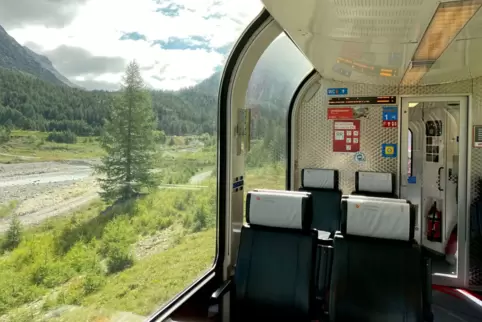 Blick aus dem Bernina Express