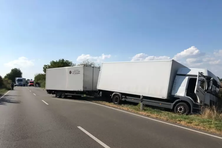 Der Lkw-Fahrer wollte im September 2020 dem Autofahrer noch ausweichen. 