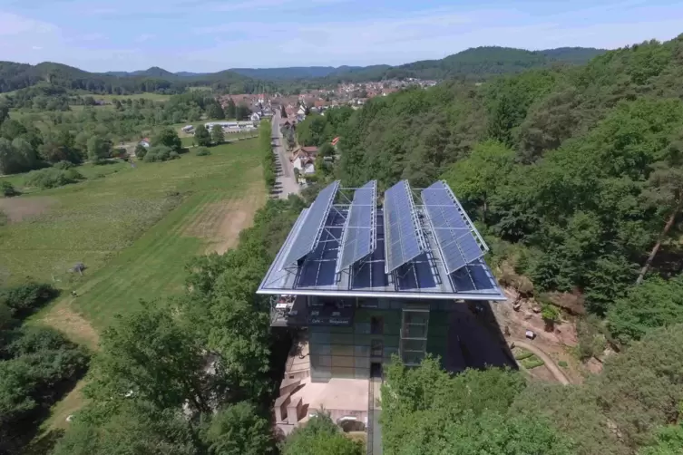 Geschlossen: das Biosphärenhaus. 