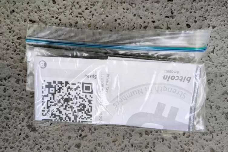 Ein gefälschtes Paper-Wallet