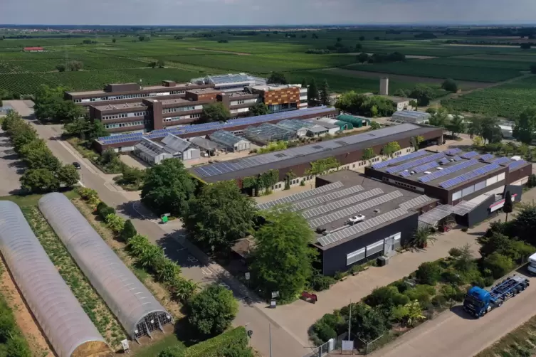 Blick auf den DLR-Campus bei Mußbach.