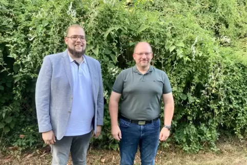 Ortsvorsteher Lukas Eitel (links) und sein Stellvertreter Peter Brill, beide CDU. 