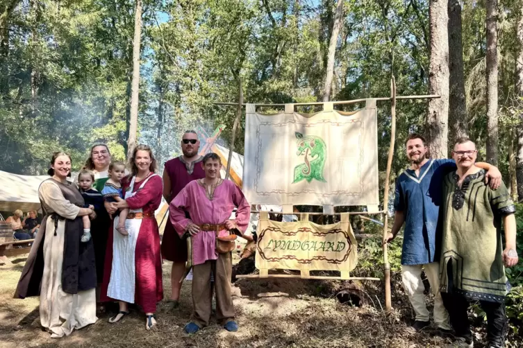 Ein gewohntes Bild beim Wikingerfest sind die sogenannten Sippen. Mit dabei war auch die Wikingergruppe Lyndgaard. 