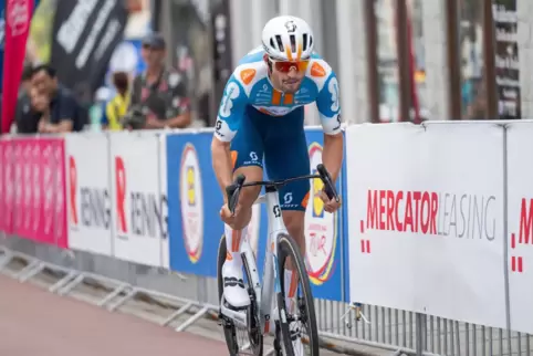 Niklas Märkl aus Queidersbach bei der Deutschland-Tour 2024. 