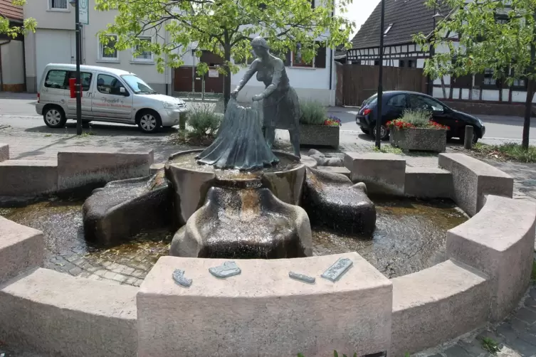 Der Färberbrunnen in Böhl-Iggelheim.