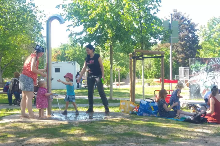 Auf dem Kleinen Exe – hier der Wasserspielplatz – soll sich bald etwas tun.